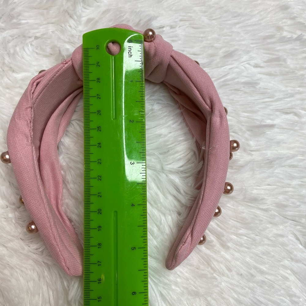 HANDMADE Blush Embellished Twist Knot Headband - Picture 9 of 10